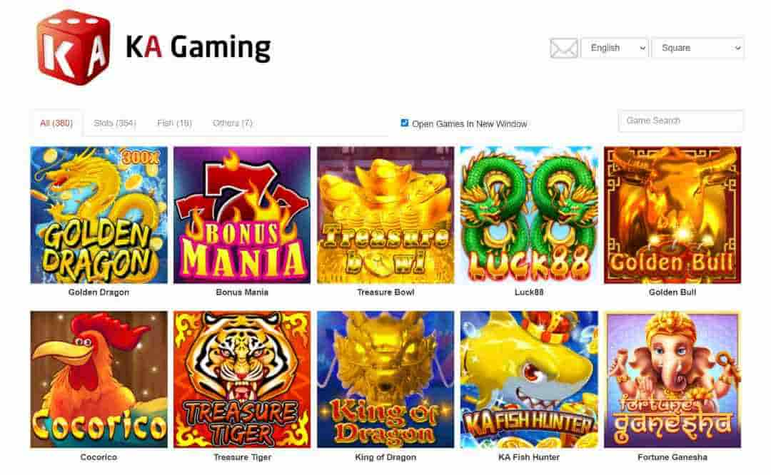 Kho game KA Gaming cung cấp đa dạng thể loại để anh em thử sức