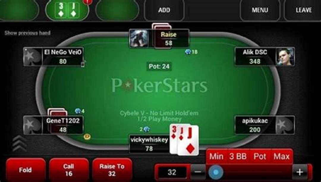 Game bài Poker của PS